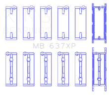Load image into Gallery viewer, King BMW S85B50A Crankshaft Performance Main Bearings (Size .026)
