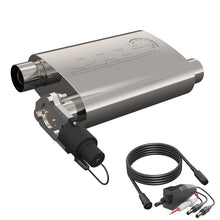 Load image into Gallery viewer, QTP 2.5in Weld-On 304SS Screamer Muffler w/Bolt-On QTEC Electric Cutout
