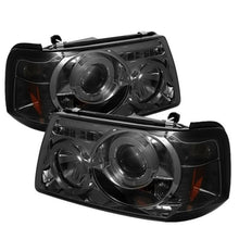 Load image into Gallery viewer, Spyder Ford Ranger 01-11 1PC Projector Headlights LED Halo LED Smke PRO-YD-FR01-1PC-HL-SM
