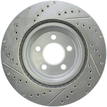 Load image into Gallery viewer, StopTech Select Sport 10-14 Dodge Challenger Drilled and Slotted Front Left Brake Rotor
