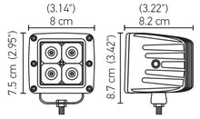 Load image into Gallery viewer, Hella HVF Cube 4 LED Off Road Kit - 3.1in 12W Flood Beam
