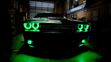 Load image into Gallery viewer, Oracle 15-21 Dodge Challenger Waterproof LED Fog Light Halo Kit - ColorSHIFT
