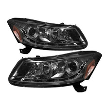 Load image into Gallery viewer, Spyder Honda Accord 08-12 4Dr Projector Headlights- LED Halo DRL Smke PRO-YD-HA08-4D-HL-SM
