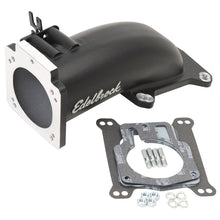 Load image into Gallery viewer, Edelbrock Ultra Low Profile Intake Elbow 90mm Throttle Body to Square-Bore Flange Black Finish
