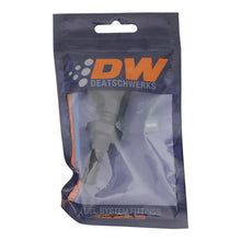 Load image into Gallery viewer, DeatschWerks 6AN Male Flare to 90-Degree 3/8in Single Hose Barb - Anodized Matte Black
