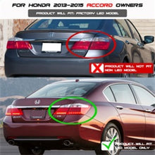Load image into Gallery viewer, Spyder Honda Accord 2013-2015 4DR LED Tail Lights - Black ALT-YD-HA13LED-LED-BK
