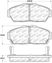 Load image into Gallery viewer, StopTech Performance 93-95 Honda Civic Coupe / 94-95 Civic Hatchback/Sedan Front Brake Pads
