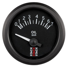 Load image into Gallery viewer, Autometer Stack 52mm 0-7 Bar M10 (M) Electric Oil Pressure Gauge - Black
