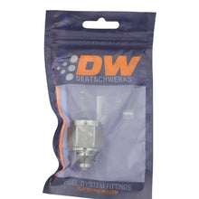 Load image into Gallery viewer, DeatschWerks 10AN Female Flare to 6AN Male Flare Reducer - Anodized DW Titanium
