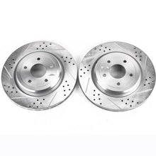 Load image into Gallery viewer, Power Stop 06-13 Chevrolet Corvette Rear Evolution Drilled &amp; Slotted Rotors - Pair
