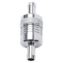 Load image into Gallery viewer, Edelbrock Fuel Filter Aluminum 3In X 01/ 1/8In 3/8In Inlet/Outlet Chrome
