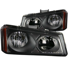 Load image into Gallery viewer, ANZO 2003-2006 Chevrolet Silverado 1500 Crystal Headlights Black

