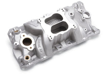 Load image into Gallery viewer, Edelbrock Manifold SBC 23-Degree Marine RPM 1987-1995 w/ Brass
