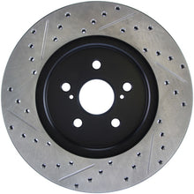Load image into Gallery viewer, StopTech 04 Lexus RX330 SportStop Slotted &amp; Drilled Left Rear Rotor
