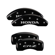 Load image into Gallery viewer, MGP 4 Caliper Covers Engraved Front Honda Engraved Rear CR-Z Black finish silver ch
