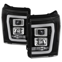 Load image into Gallery viewer, Spyder Ford F-250/F-350/F450 Super Duty 11-16 V2 Projector Headlights - Black (PRO-YD-FS11V2-LB-BK)

