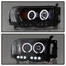Load image into Gallery viewer, Spyder Dodge Ram 1500 02-05 03-05 Projector Headlights CCFL Halo LED Blk PRO-YD-DR02-CCFL-BK
