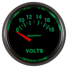 Load image into Gallery viewer, Autometer GS 52mm 8-18 Volts Short Sweep Electronic Voltmeter Gauge
