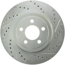 Load image into Gallery viewer, StopTech Select Sport 10-14 Dodge Challenger Drilled and Slotted Front Left Brake Rotor
