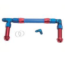 Load image into Gallery viewer, Russell Performance -6 AN to 3/8in Female NPT ProFlex Holley 4150 Dual Inlet Carb Kit (Endura)
