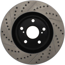 Load image into Gallery viewer, StopTech 07-09 Lexus ES 250/ES 300/ ES330/ES350 SportStop Slotted &amp; Drilled Left Front Rotor
