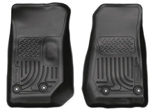 Load image into Gallery viewer, Husky Liners 14 Jeep Wrangler 2/4 Door Weatherbeater Black Front Floor Liners
