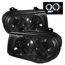 Load image into Gallery viewer, Spyder Chrysler 300C 05-10 Projector Headlights LED Halo LED Smke (Not Included) PRO-YD-C300C-HL-SM
