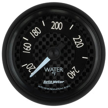 Load image into Gallery viewer, Autometer GT Series 52mm Mechanical 120-240 Deg F Water Temperature Gauge
