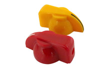Load image into Gallery viewer, Haltech Triple Switch Panel w/Yellow &amp; Red Knobs
