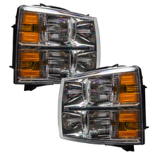 Load image into Gallery viewer, Oracle Lighting 07-13 Chevrolet Silverado Pre-Assembled LED Halo Headlights (Round Style) - Green
