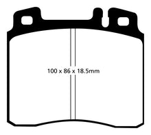 Load image into Gallery viewer, EBC 98-99 Mercedes-Benz CL500 5.0 Yellowstuff Front Brake Pads
