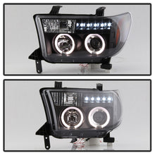 Load image into Gallery viewer, Spyder Toyota Tundra 07-133 Projector Headlights LED Halo LED Blk PRO-YD-TTU07-HL-BK
