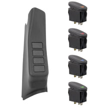 Load image into Gallery viewer, Rugged Ridge A-Pillar 4 Switch Pod Black RHD 11-18 Jeep Wrangler JK

