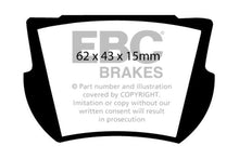 Load image into Gallery viewer, EBC 66-74 Lotus Elan 1.6 Greenstuff Rear Brake Pads
