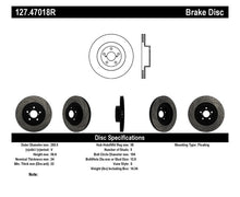 Load image into Gallery viewer, StopTech 02-10 Subaru WRX Slotted &amp; Drilled Right Front Rotor (exc. STi)
