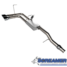Load image into Gallery viewer, QTP 14-18 Chevy Silverado 1500 4.8L/5.3L EC/CC SB 304SS Screamer Cat-Back Side Exit w/4.5in Tips
