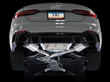 Load image into Gallery viewer, AWE Tuning Audi B9 RS 5 Sportback Touring Edition Exhaust-Resonated- Diamond Black RS Style Tips
