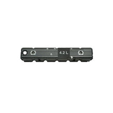 Load image into Gallery viewer, Omix Blk Alum Valve Cover 4.2L Logo 80-91 Jeep Models
