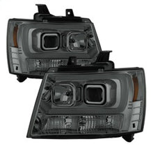 Load image into Gallery viewer, Spyder 07-14 Chevy Suburban/1500/2500/Tahoe V2 Projector Headlights Smoke PRO-YD-CSUB07V2-DRL-SM
