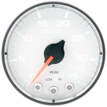 Load image into Gallery viewer, Autometer Spek-Pro 2 1/16in 35PSI Stepper Motor W/Peak &amp; Warn White/Black Boost Gauge
