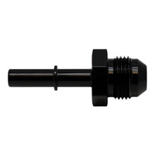 Load image into Gallery viewer, DeatschWerks 8AN Male Flare to 5/16in Male EFI Quick Connect Adapter - Anodized Matte Black

