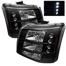 Load image into Gallery viewer, Spyder Chevy Silverado 1500/2500 03-06 Bumper Lights Crystal Headlights Blk HD-YD-CS03-1PC-AM-BK
