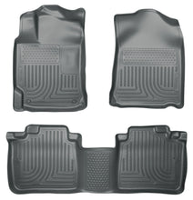 Load image into Gallery viewer, Husky Liners 2012 Toyota Camry WeatherBeater Combo Gray Floor Liners
