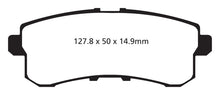 Load image into Gallery viewer, EBC 11-13 Infiniti QX56 5.6 Yellowstuff Rear Brake Pads
