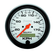Load image into Gallery viewer, Autometer Phantom 3-3/8in 120MPH Speedometer Electric Program w/ LCD Odometer
