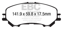 Load image into Gallery viewer, EBC 14+ Nissan Rogue 2.5 2 row seating Yellowstuff Front Brake Pads
