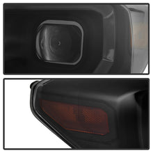 Load image into Gallery viewer, xTune 16-18 Toyota Tacoma SR/SR5 DRL Proj Headlights w/Turn Signal - Blk Smk (PRO-JH-TTA16-SR-BSM)
