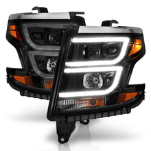 Load image into Gallery viewer, ANZO 2015-2020 Chevy Tahoe Projector Headlights Plank Style Black w/DRL
