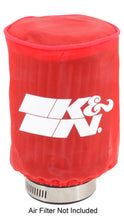 Load image into Gallery viewer, K&amp;N Drycharger Air Filter Wrap - Round Straight - Red Closed Top 3in Inside Dia x 4in Height
