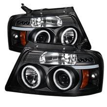 Load image into Gallery viewer, Spyder Ford F150 04-08 Projector Headlights Version 2 CCFL Halo LED Blk PRO-YD-FF15004-CCFL-G2-BK
